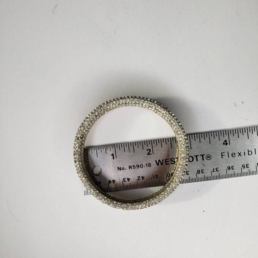 Marc Jacobs 3 Crystal Rhinestone Bangle Bracelets - Picture 7 of 8